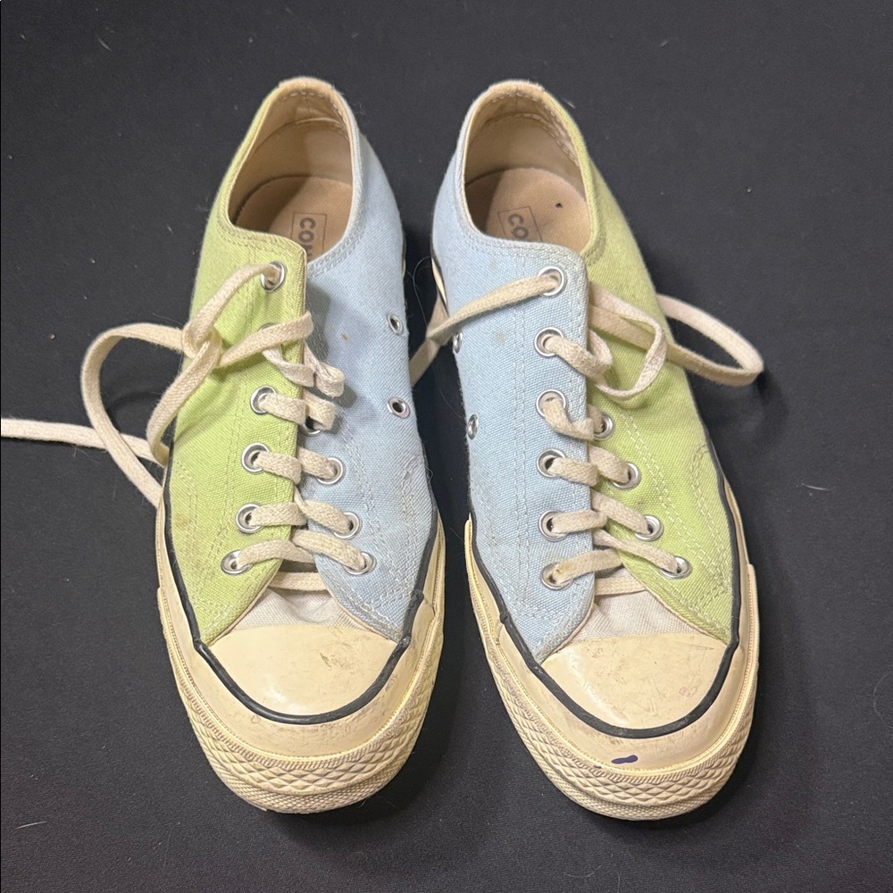 Converse Pastel Blue and Green Sneakers